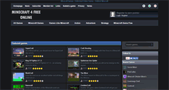 Desktop Screenshot of minecraft4freeonline.com