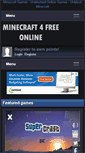 Mobile Screenshot of minecraft4freeonline.com